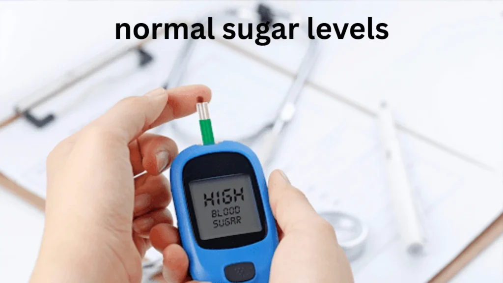 normal sugar levels