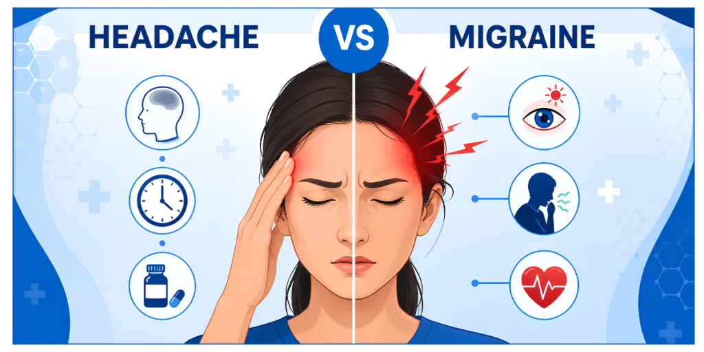 Migraine vs Headache